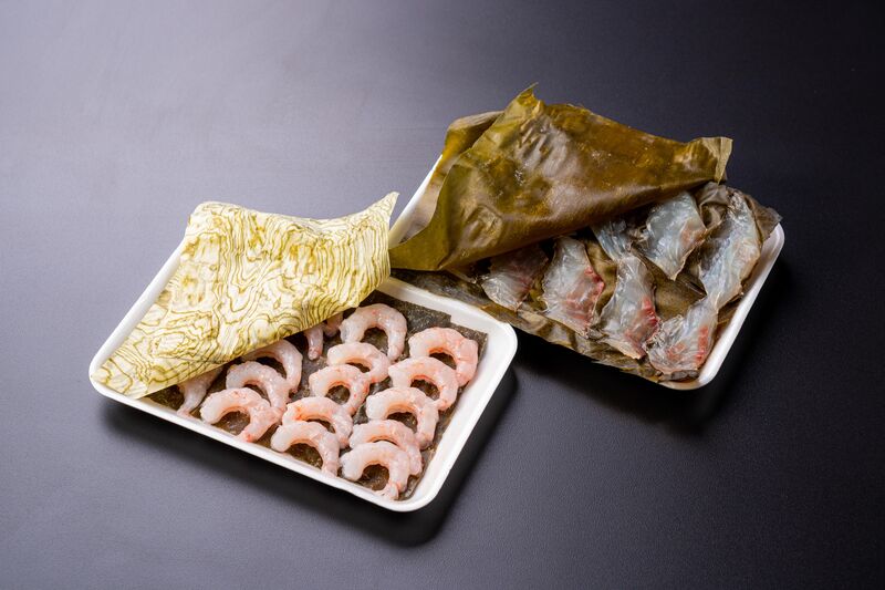 昆布〆2種セット「ひらめ」と「甘えび」（冷凍）