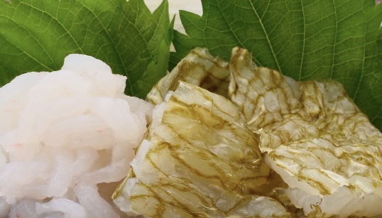 富山湾の宝石『白えび刺身と白えび昆布締め』　セット(冷凍)